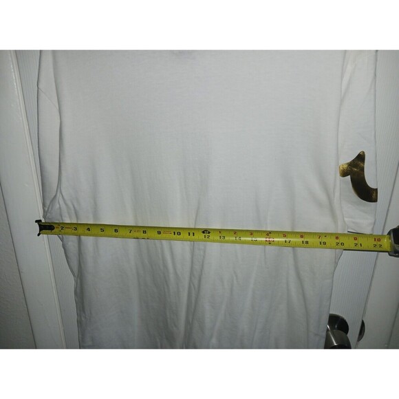 True Religion T Shirt Men's Tee Extra Large XL White with Gold Logo Crew Neck * - Picture 7 of 9